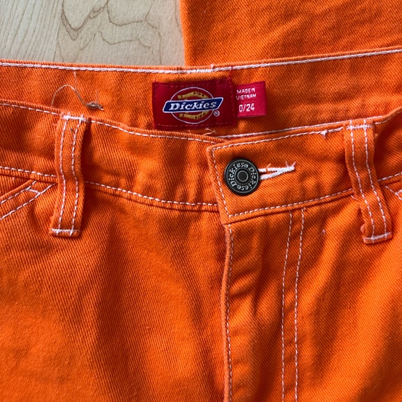 Dickies Orange Carpenter Pants - Size 0 - Picture 5 of 5